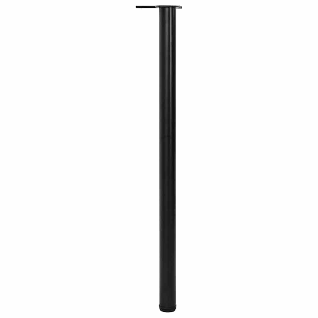 4 Nogi do stołu z regulacją wysokości Czarne 1100 mm