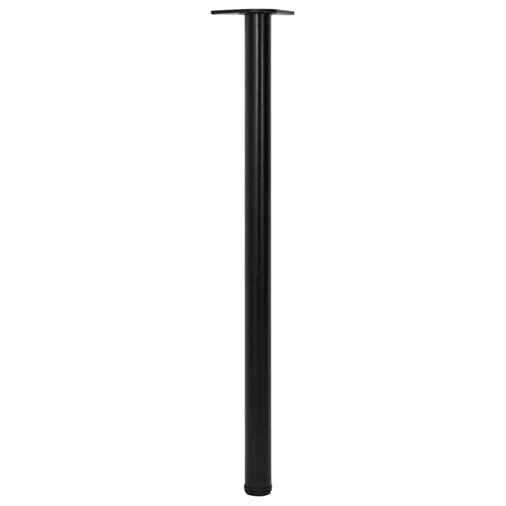 4 Nogi do stołu z regulacją wysokości Czarne 1100 mm