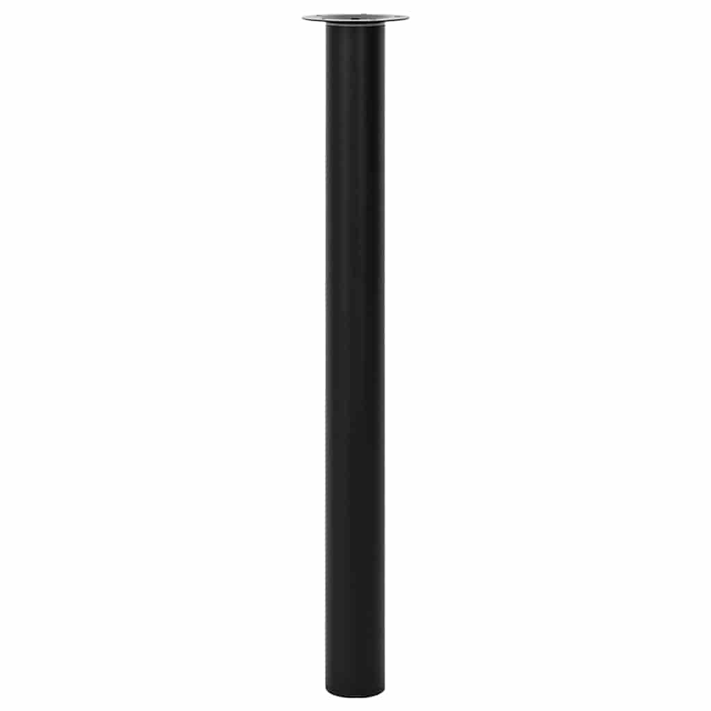 vidaXL Teleskopowe nogi stołowe, 2 szt., czarne, 710 mm-1100 mm