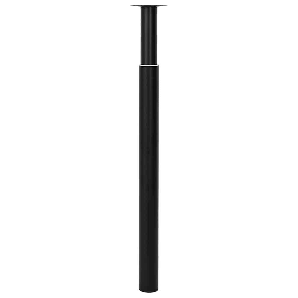 vidaXL Teleskopowe nogi stołowe, 2 szt., czarne, 710 mm-1100 mm