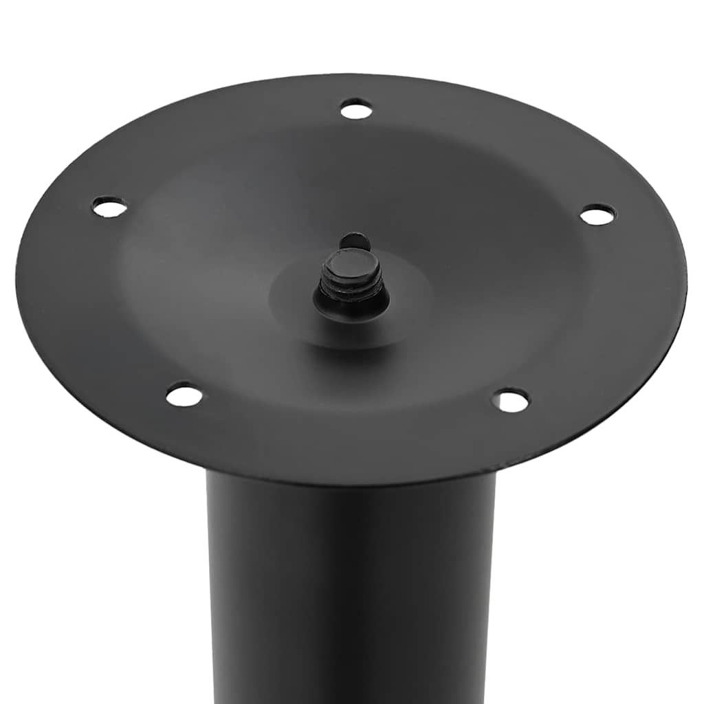 vidaXL Teleskopowe nogi stołowe, 2 szt., czarne, 710 mm-1100 mm