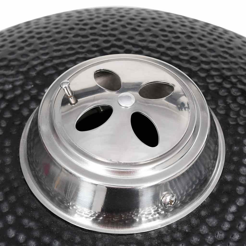 vidaXL Ceramiczny grill Kamado z wędzarnią, 33 cm