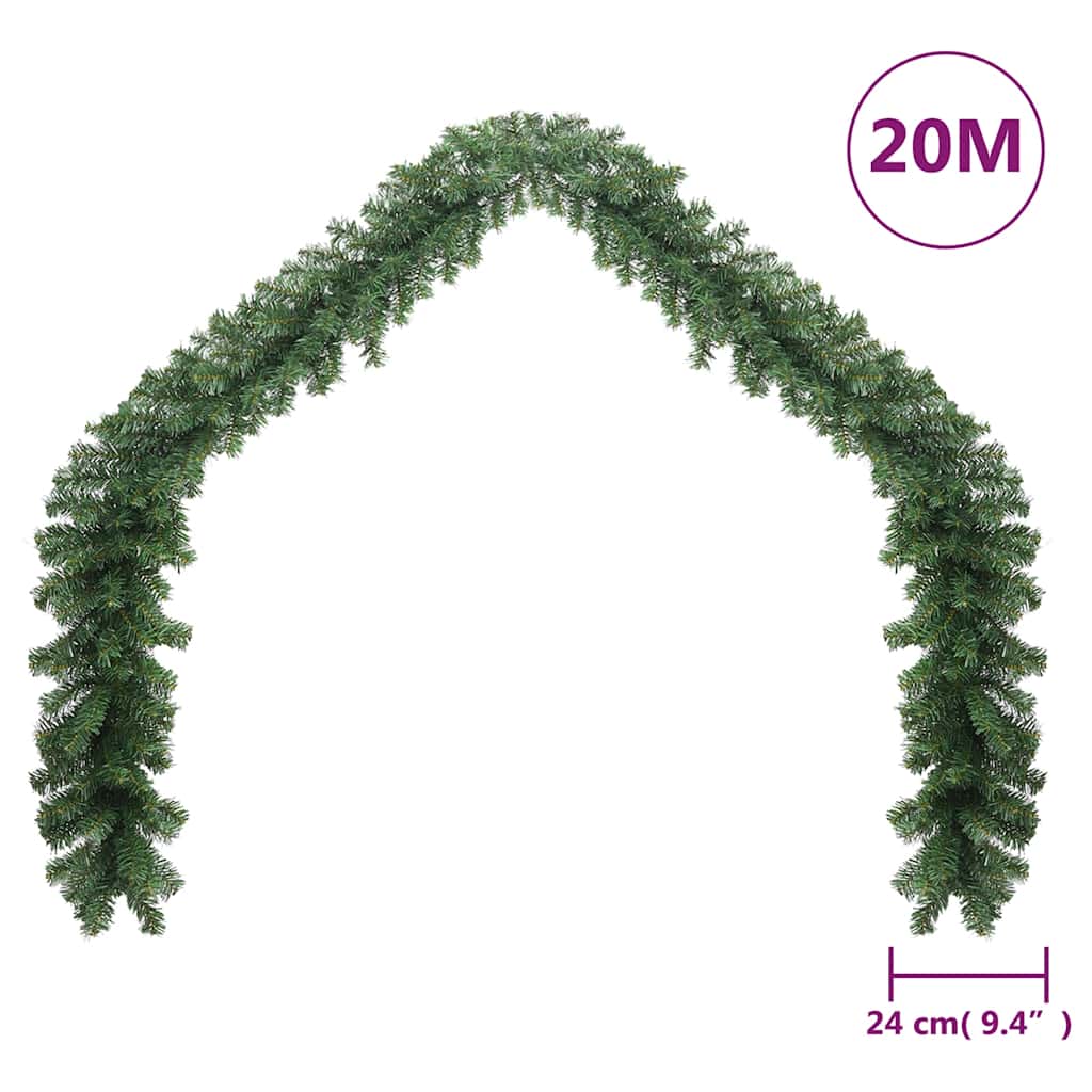 vidaXL Świąteczna girlanda z lampkami LED, 20 m