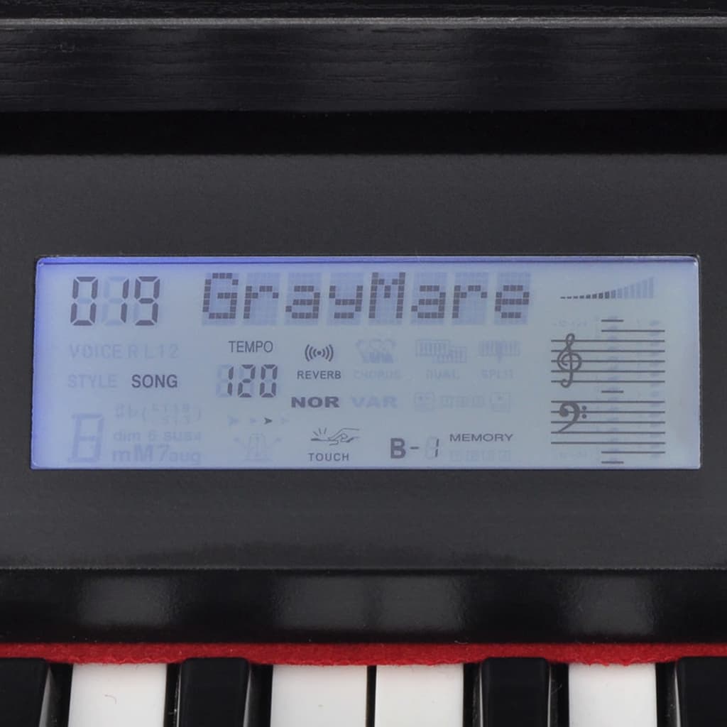 vidaXL Pianino cyfrowe z 88 klawiszami i pedałami, płyta melaminowa
