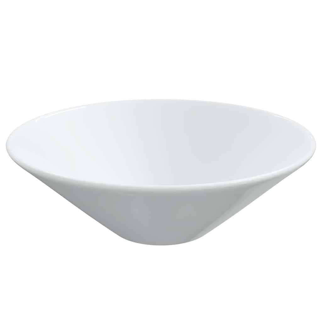 vidaXL Umywalki, 2 szt., białe, 42x42x14 cm, ceramiczne