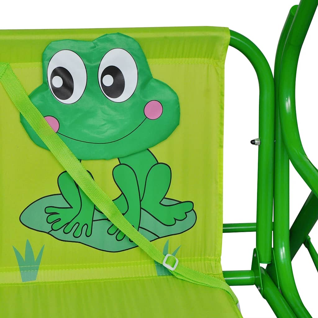 vidaXL Huśtawka dla dzieci, zielona