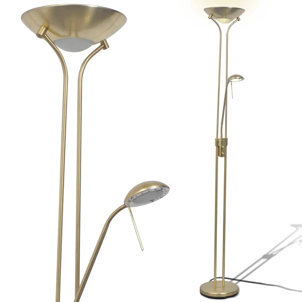 vidaXL Lampa podłogowa LED, przyciemniana, 23 W
