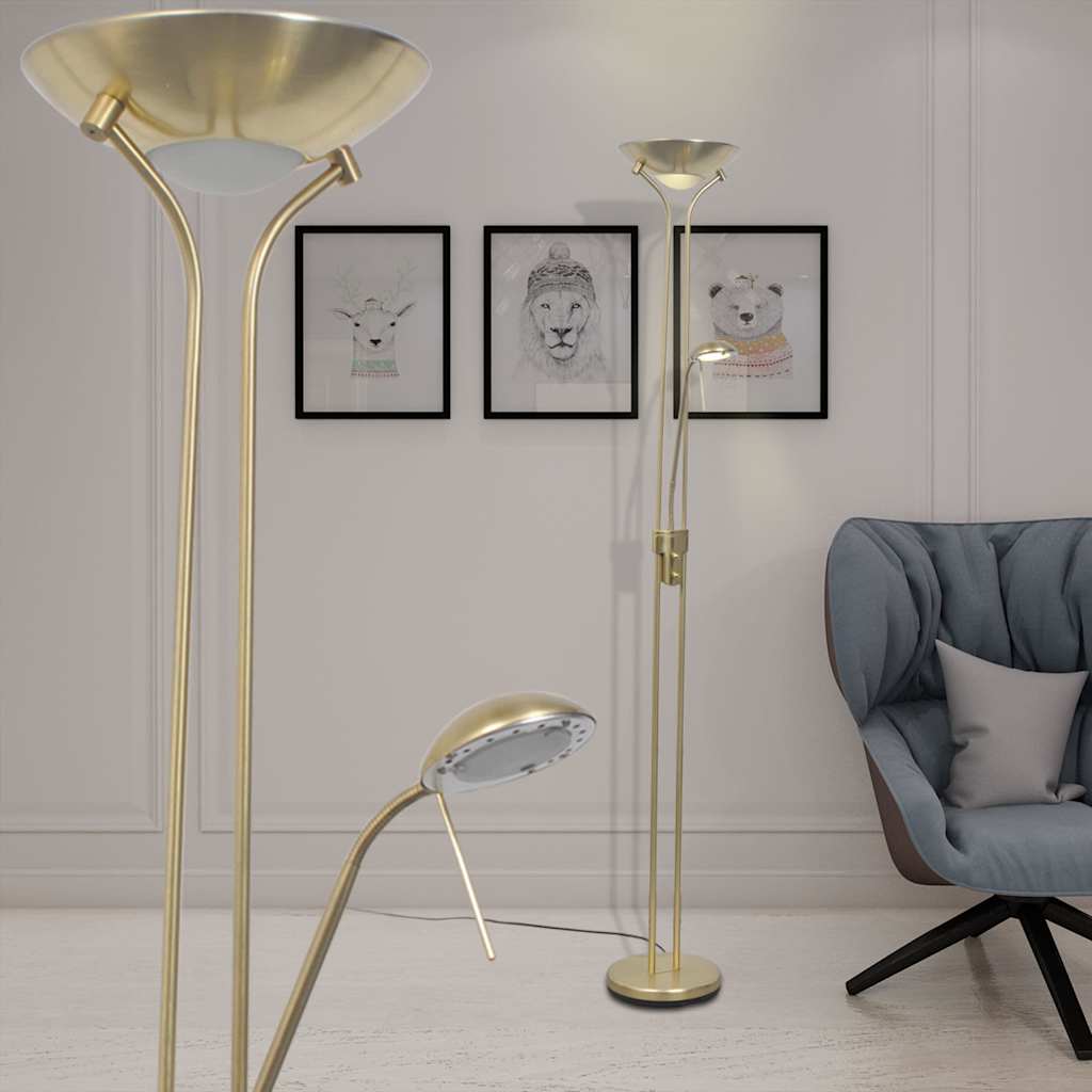 vidaXL Lampa podłogowa LED, przyciemniana, 23 W