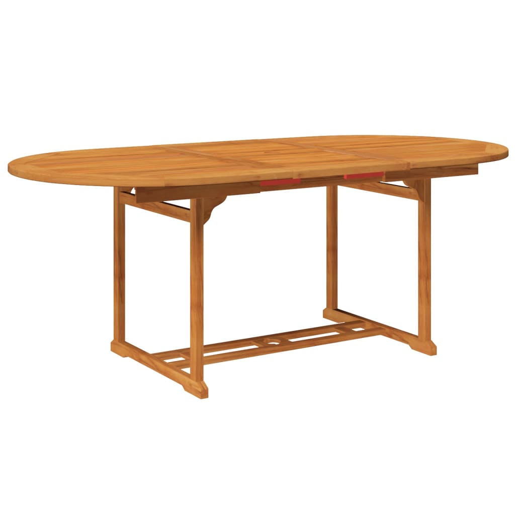 vidaXL 7-cz. zestaw mebli ogrodowych, lite drewno akacjowe, 150-200 cm