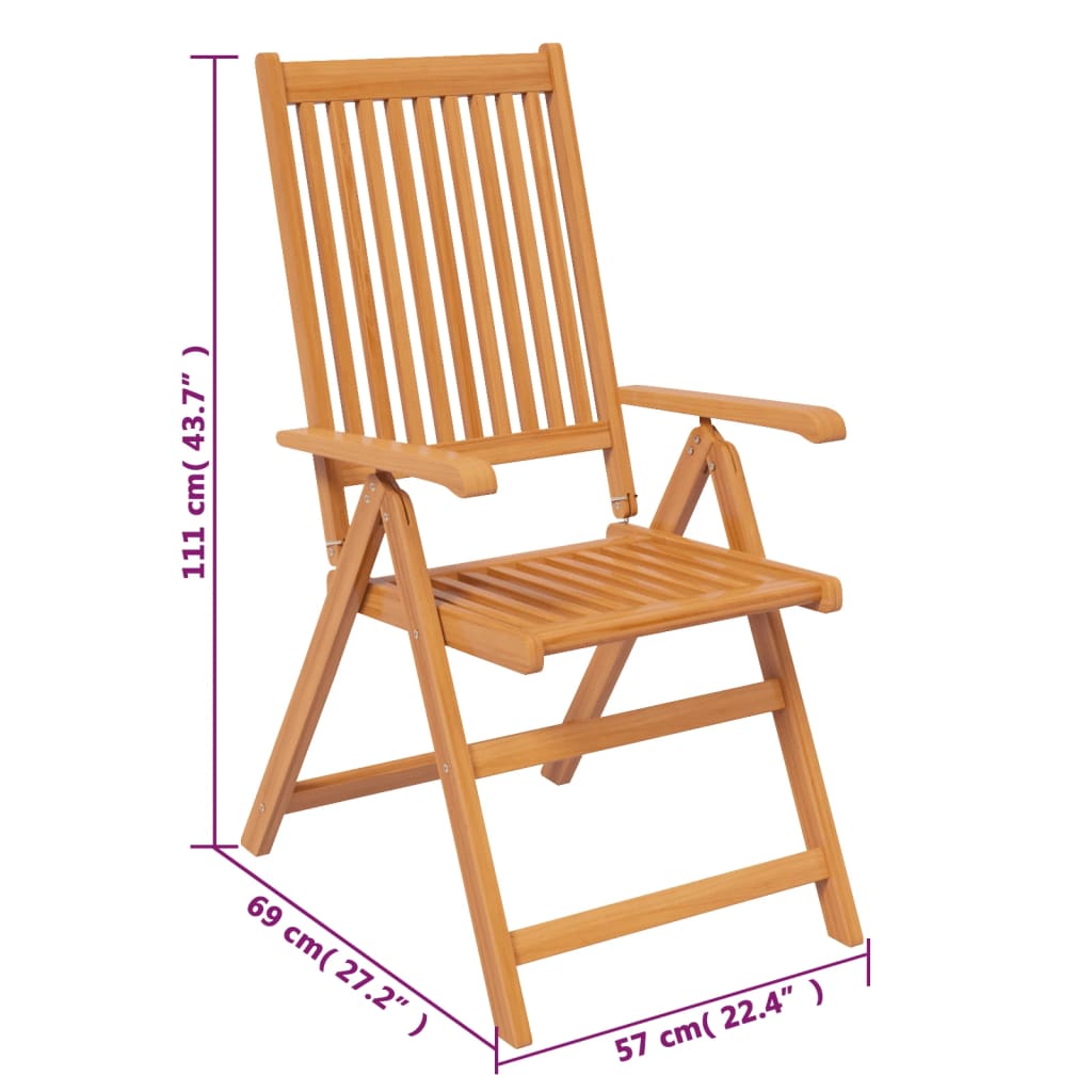 vidaXL 7-cz. zestaw mebli ogrodowych, lite drewno akacjowe, 150-200 cm