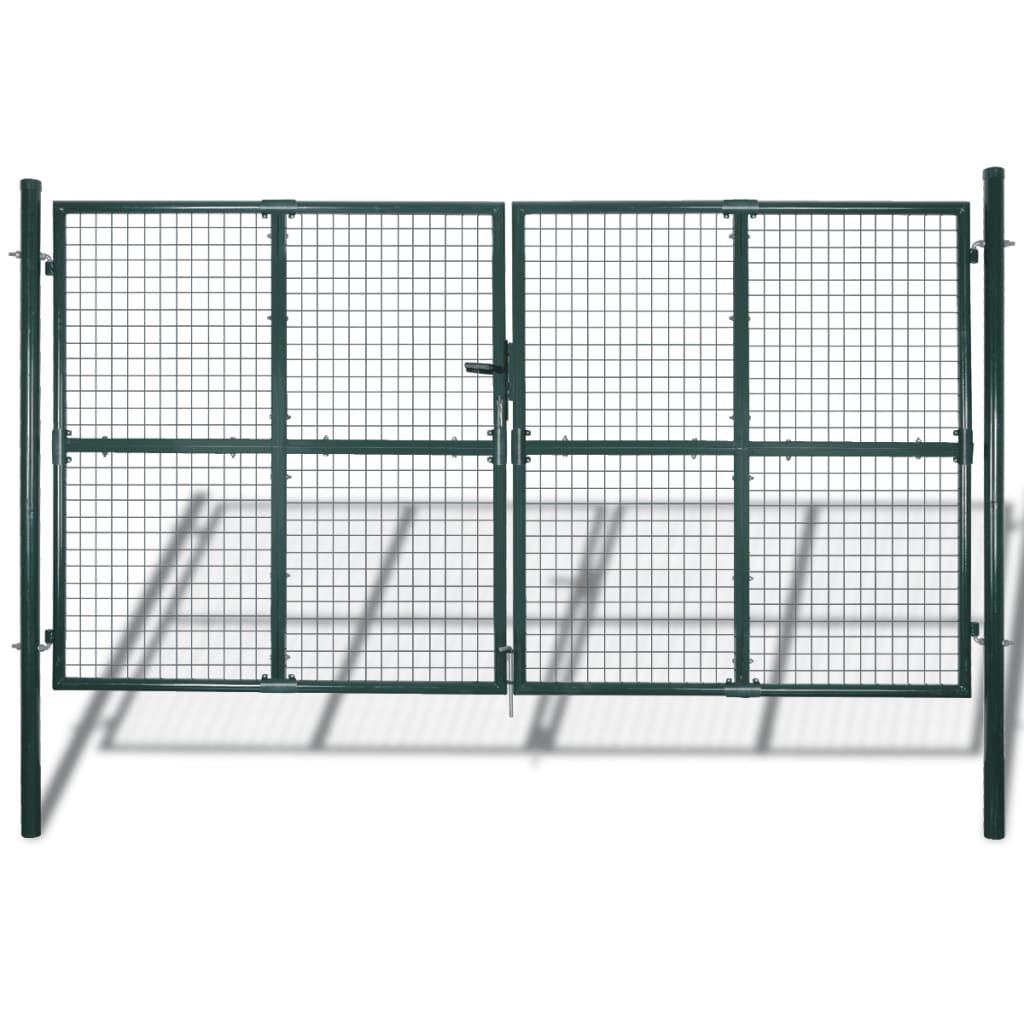 vidaXL Brama ogrodzeniowa Double Door 300x150 cm, stal malowana proszkowo
