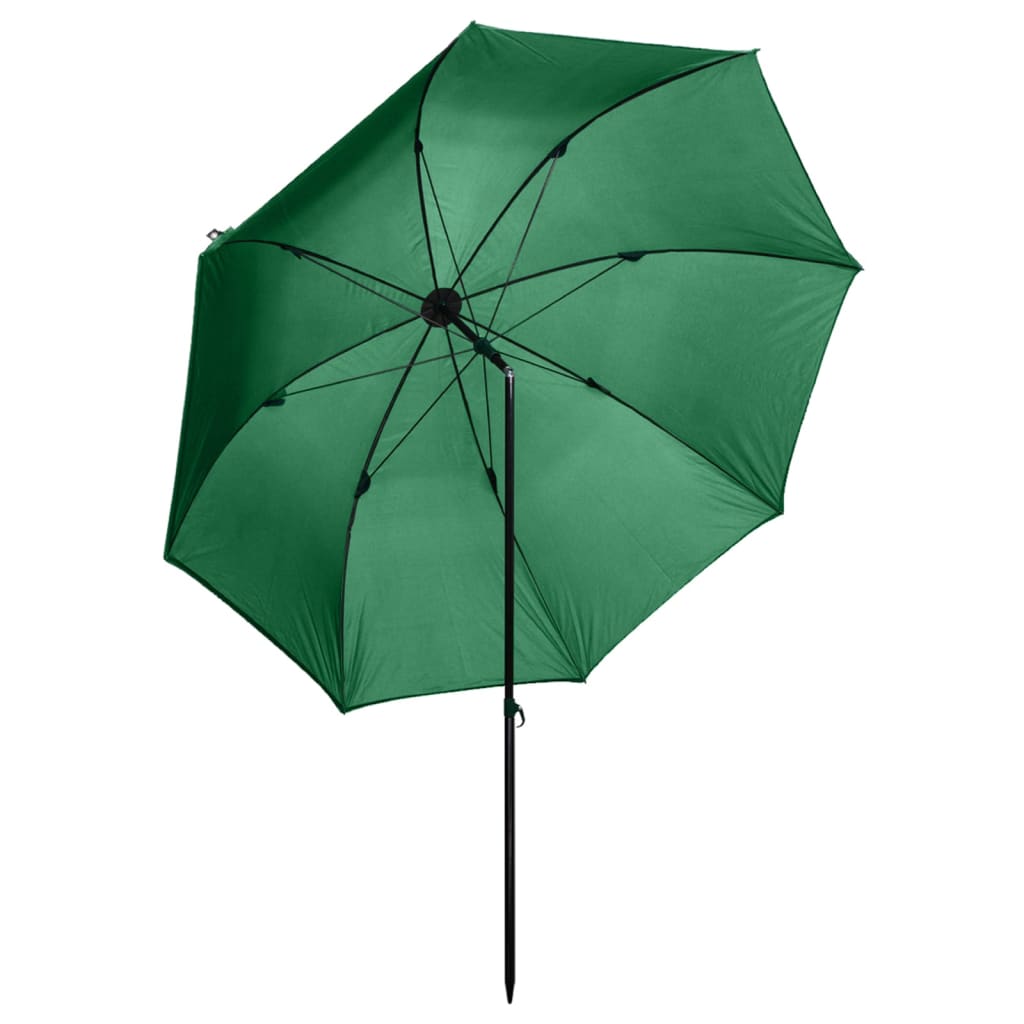 vidaXL Parasol wędkarski / na ryby zielony, 240x210 cm