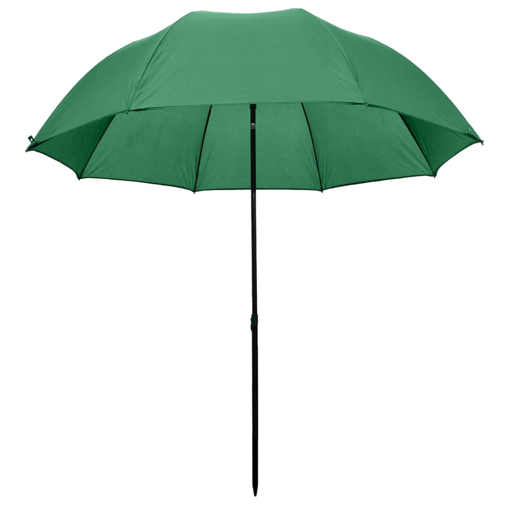 vidaXL Parasol wędkarski / na ryby zielony, 240x210 cm