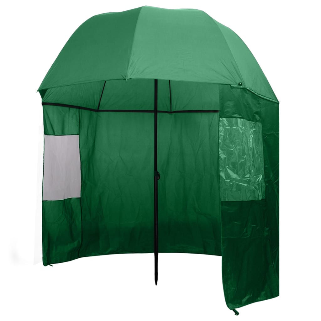 vidaXL Parasol wędkarski / na ryby zielony 300x240 cm