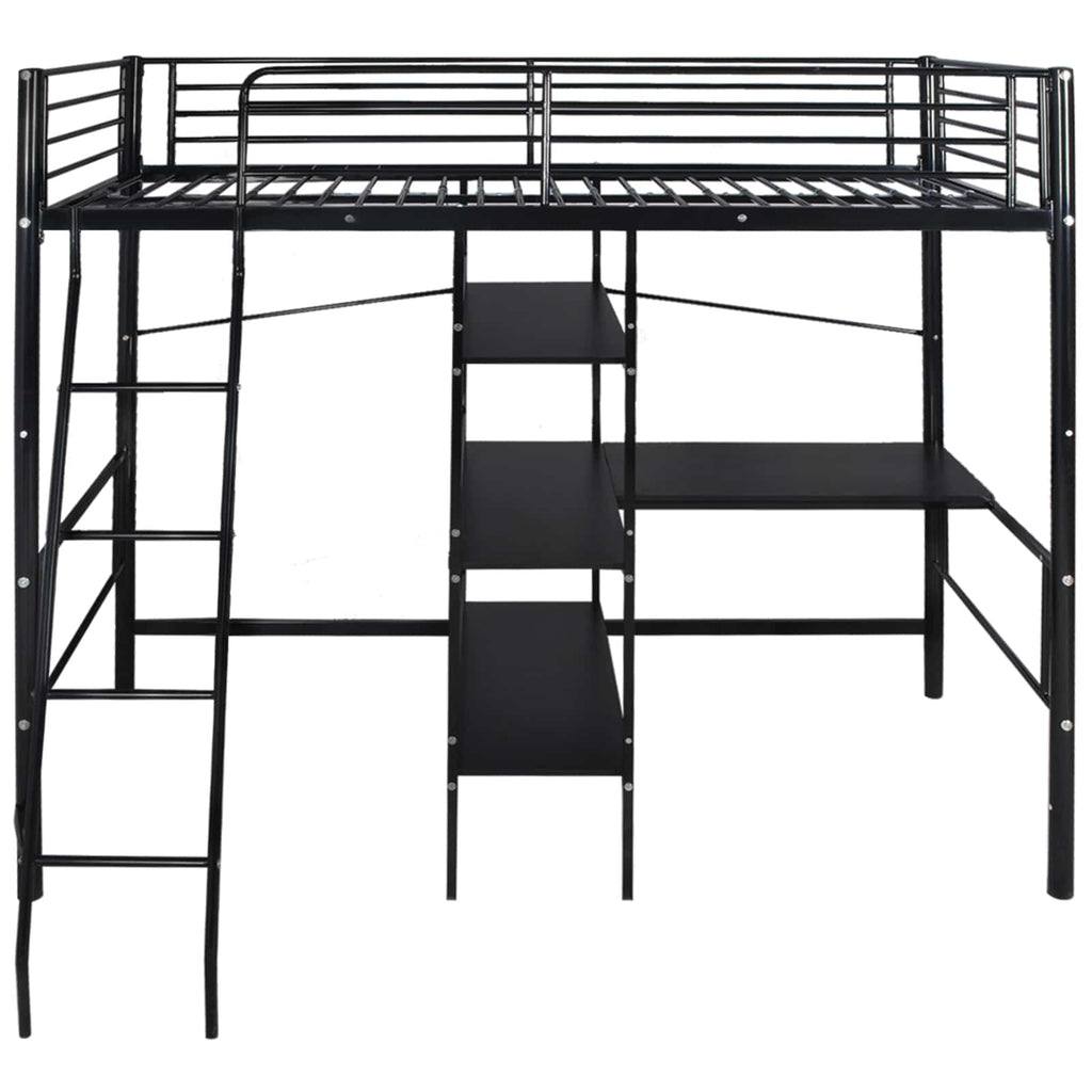 vidaXL Łóżko z materacem Czarny 200 x 90 cm Metal