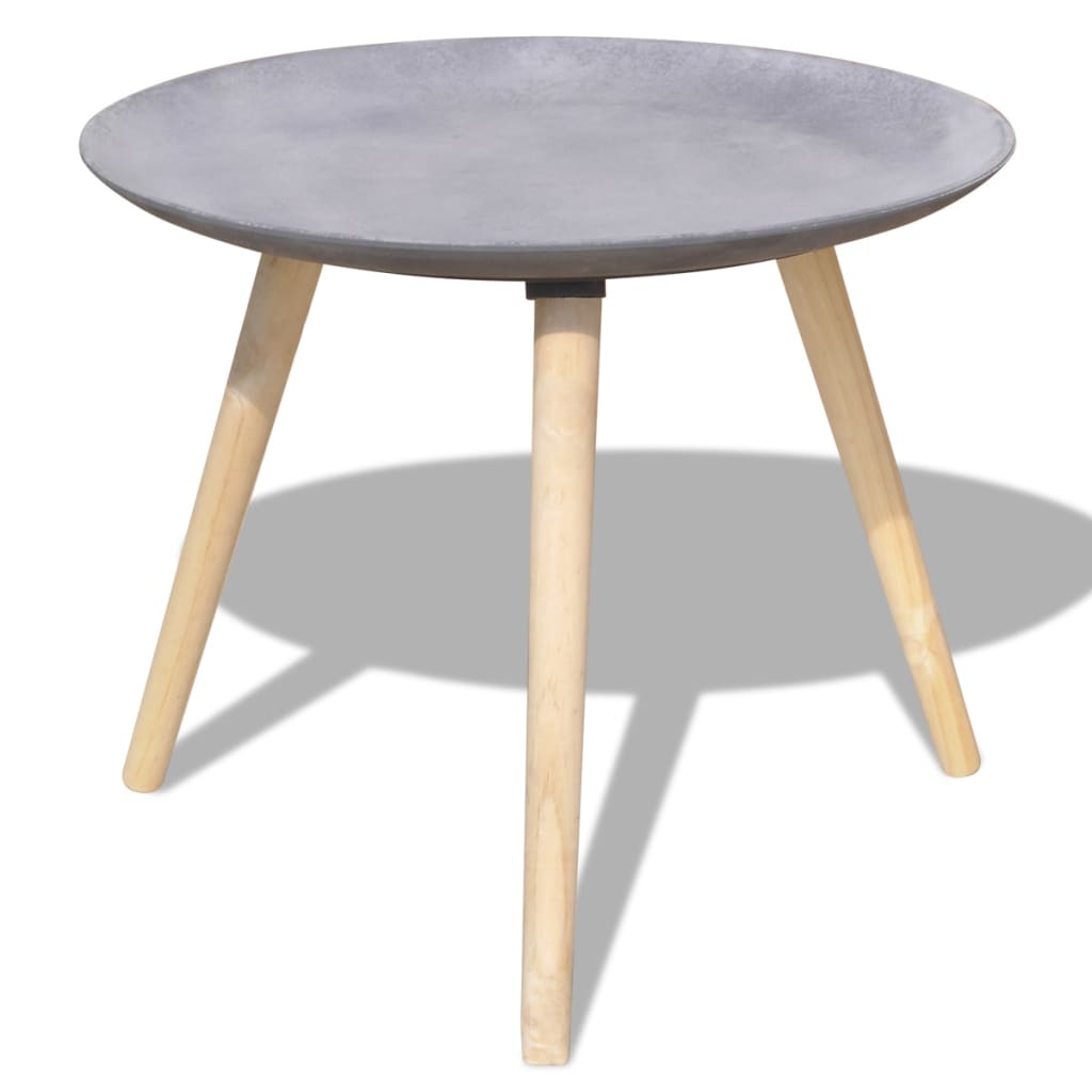 vidaXL Zestaw dwóch stolików, 55 i 44 cm, betonowa szarość