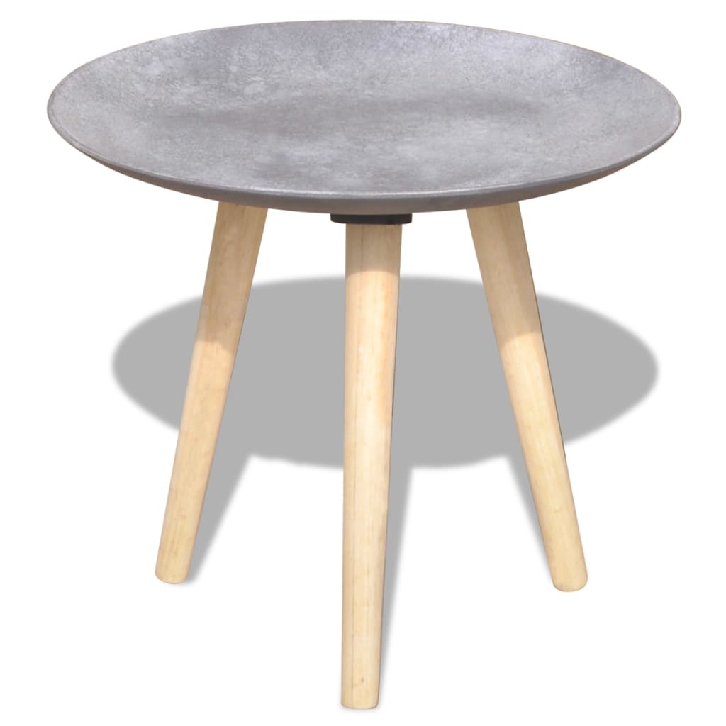 vidaXL Zestaw dwóch stolików, 55 i 44 cm, betonowa szarość