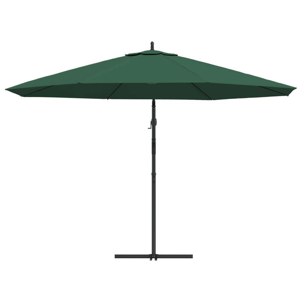 vidaXL Parasol na wysięgniku 3,5 m, zielony