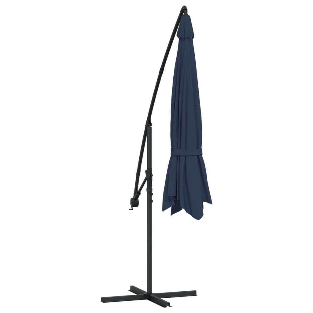 vidaXL Parasol na wysięgniku 3,5 m, niebieski