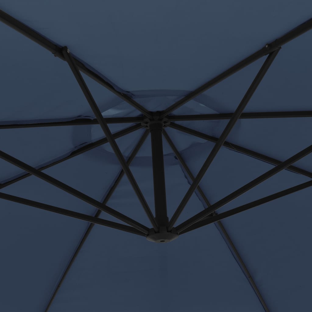 vidaXL Parasol na wysięgniku 3,5 m, niebieski
