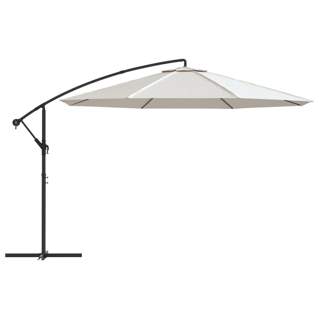 vidaXL Parasol na wysięgniku 3,5 m, piaskowy