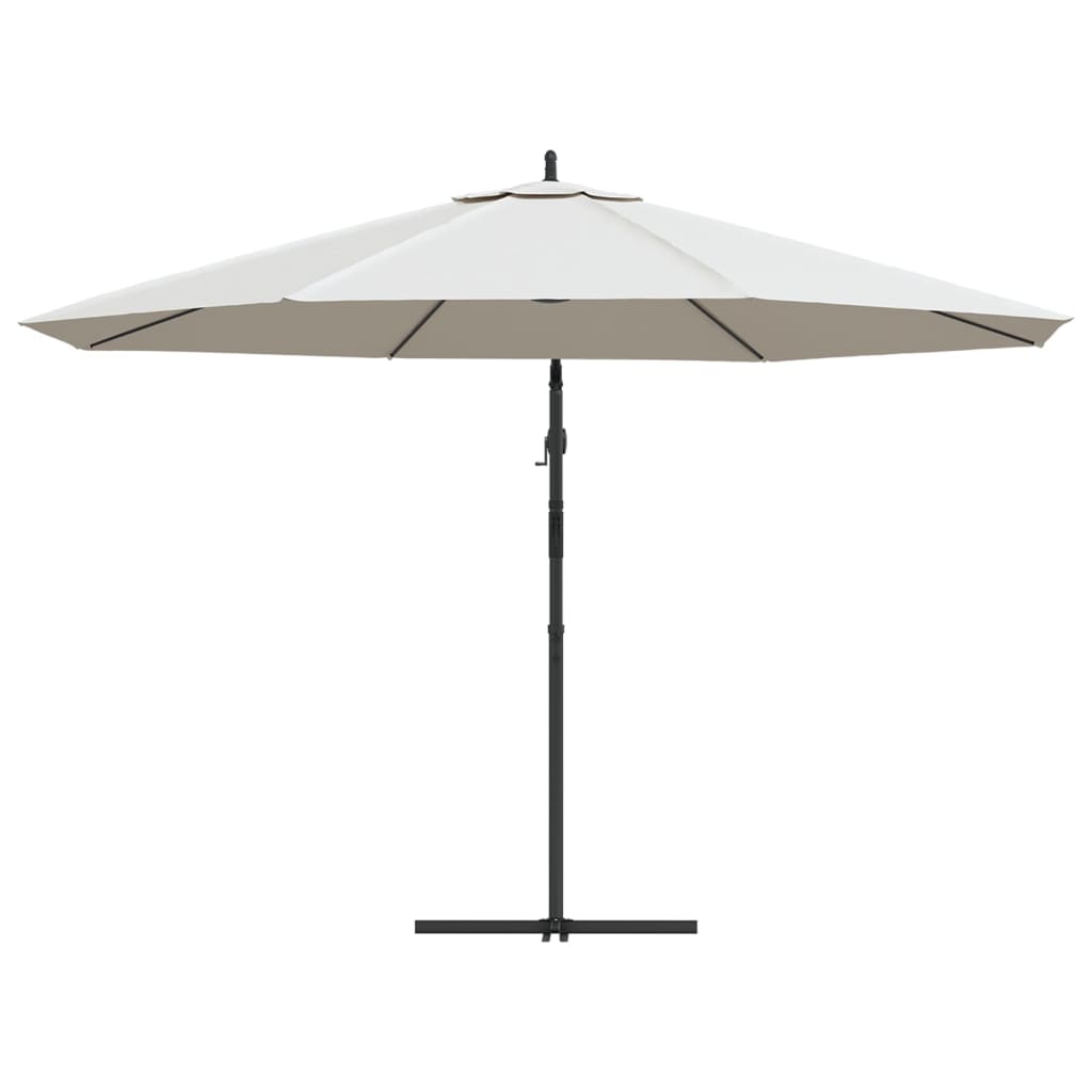 vidaXL Parasol na wysięgniku 3,5 m, piaskowy