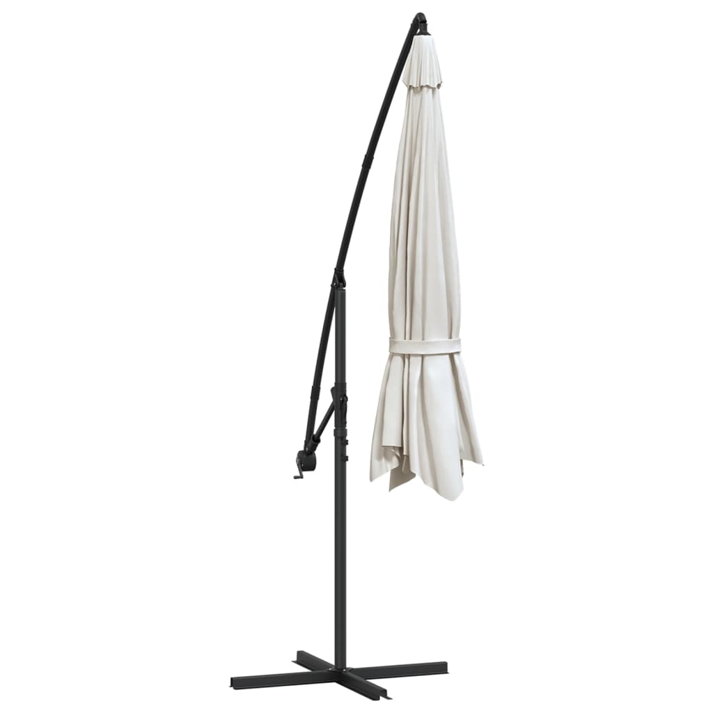 vidaXL Parasol na wysięgniku 3,5 m, piaskowy