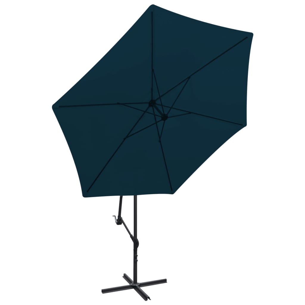 vidaXL Parasol na wysięgniku 3 m, niebieski