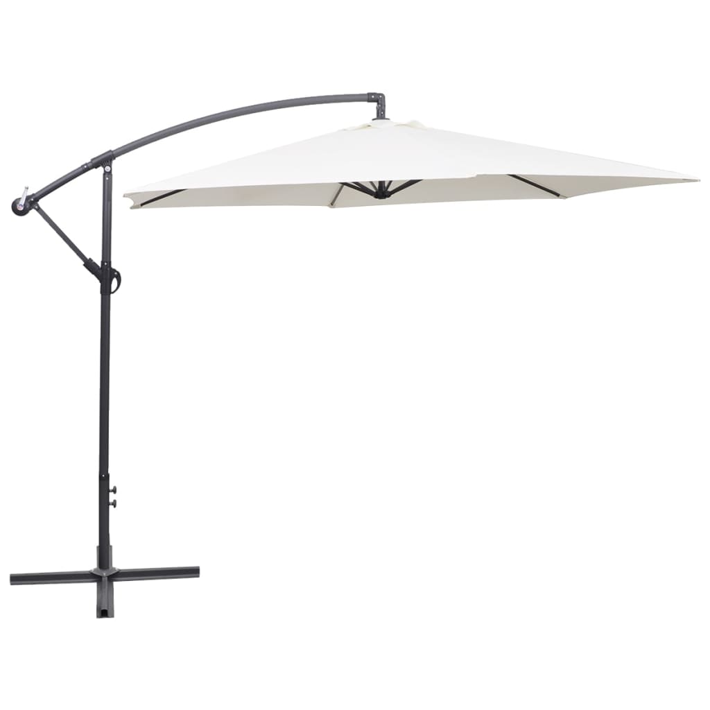 vidaXL Parasol na wysięgniku 3 m, piaskowy