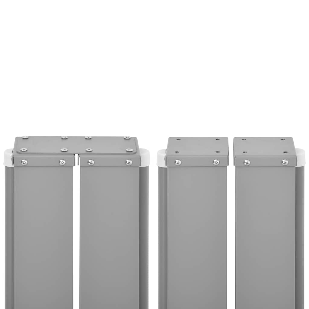 vidaXL Parawan rozsuwany, czarny, 160x600 cm