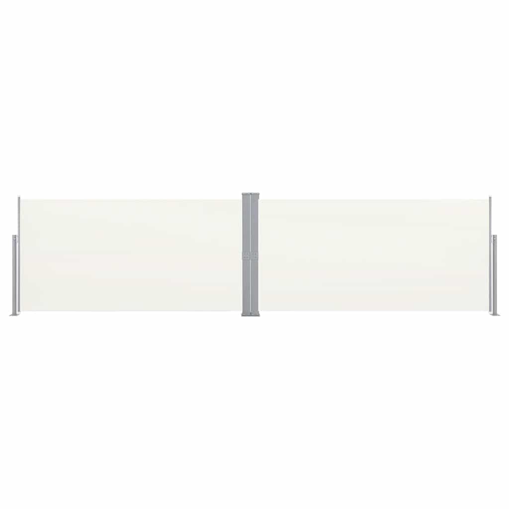 vidaXL Parawan rozsuwany, 160x600 cm, kremowy
