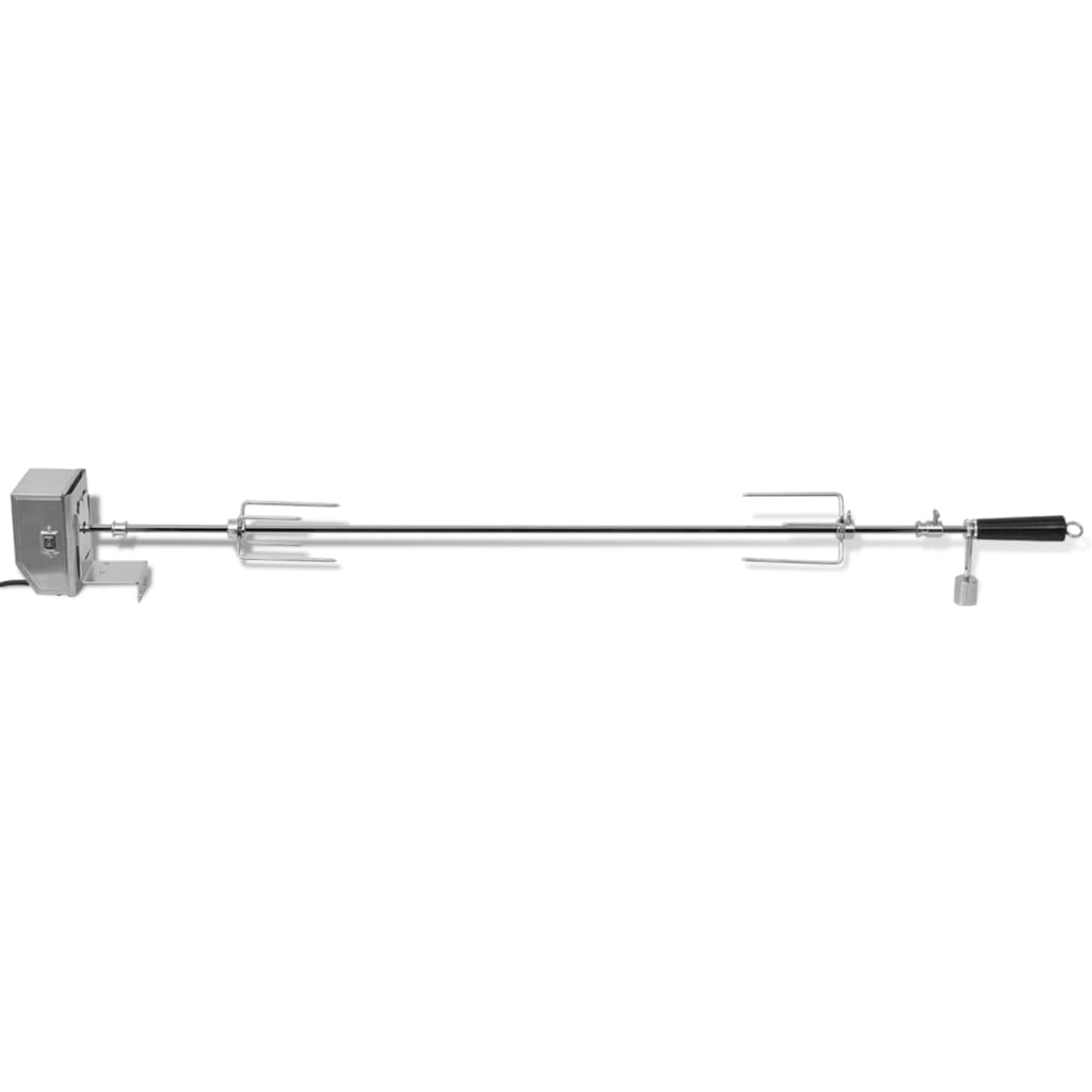 vidaXL Rożen do grilla z profesjonalnym silnikiem 1200 mm, stalowy