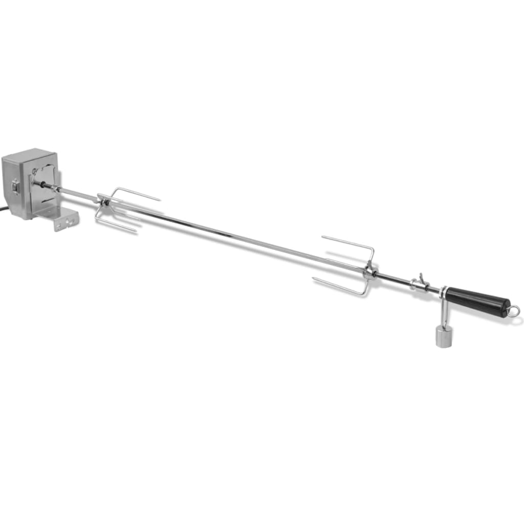 vidaXL Rożen do grilla z profesjonalnym silnikiem 1200 mm, stalowy