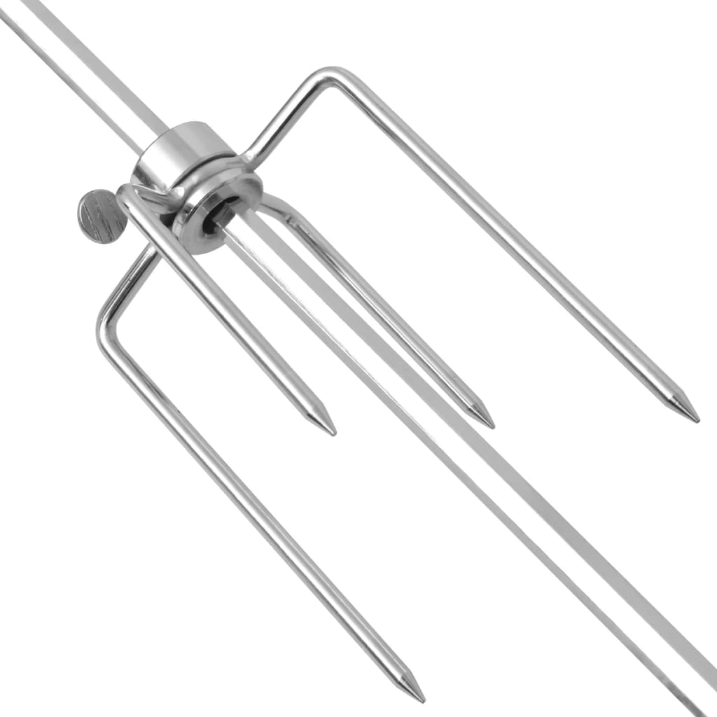 vidaXL Rożen do grilla z profesjonalnym silnikiem 1200 mm, stalowy