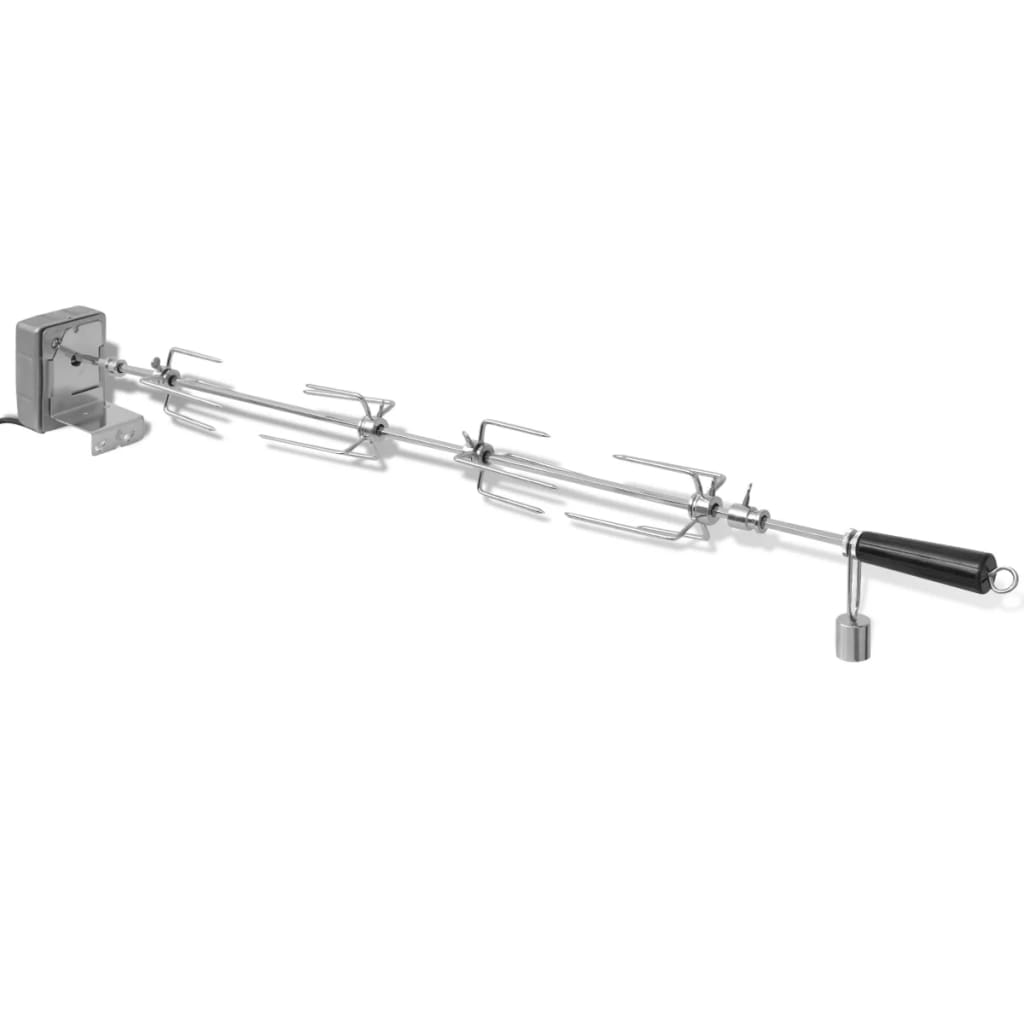 vidaXL Rożen do grilla z silnikiem, 1000 mm, stal