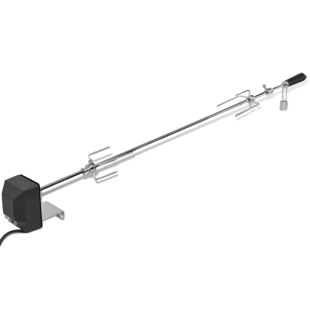 vidaXL Rożen do grilla z silnikiem 1200 mm, stalowy