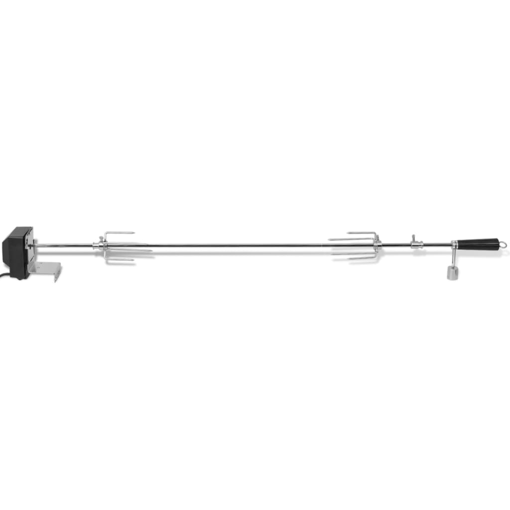 vidaXL Rożen do grilla z silnikiem 1200 mm, stalowy