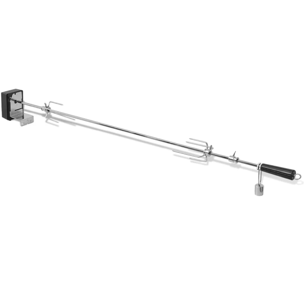 vidaXL Rożen do grilla z silnikiem 1200 mm, stalowy