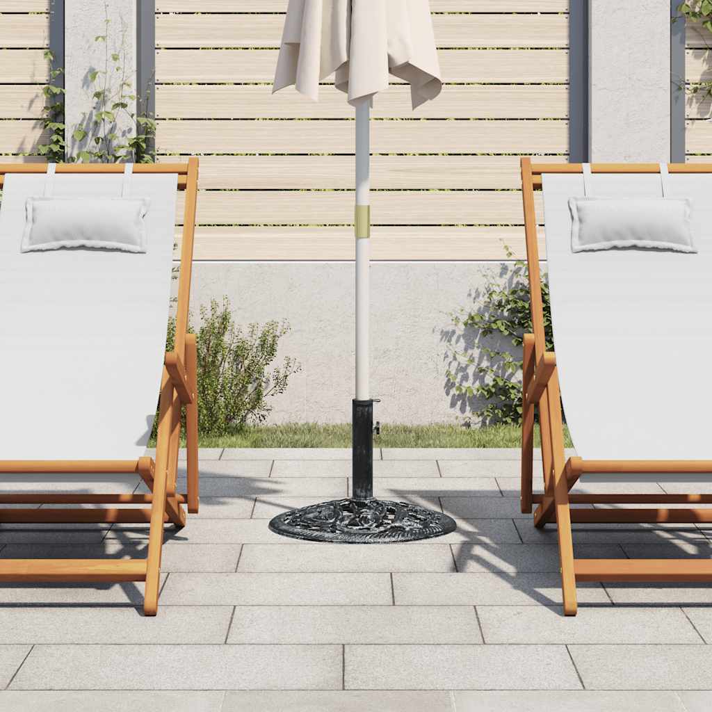 vidaXL Podstawa pod parasol żeliwna, 12 kg, 48 cm