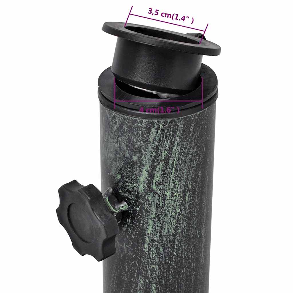 vidaXL Podstawa pod parasol żeliwna, 12 kg, 48 cm