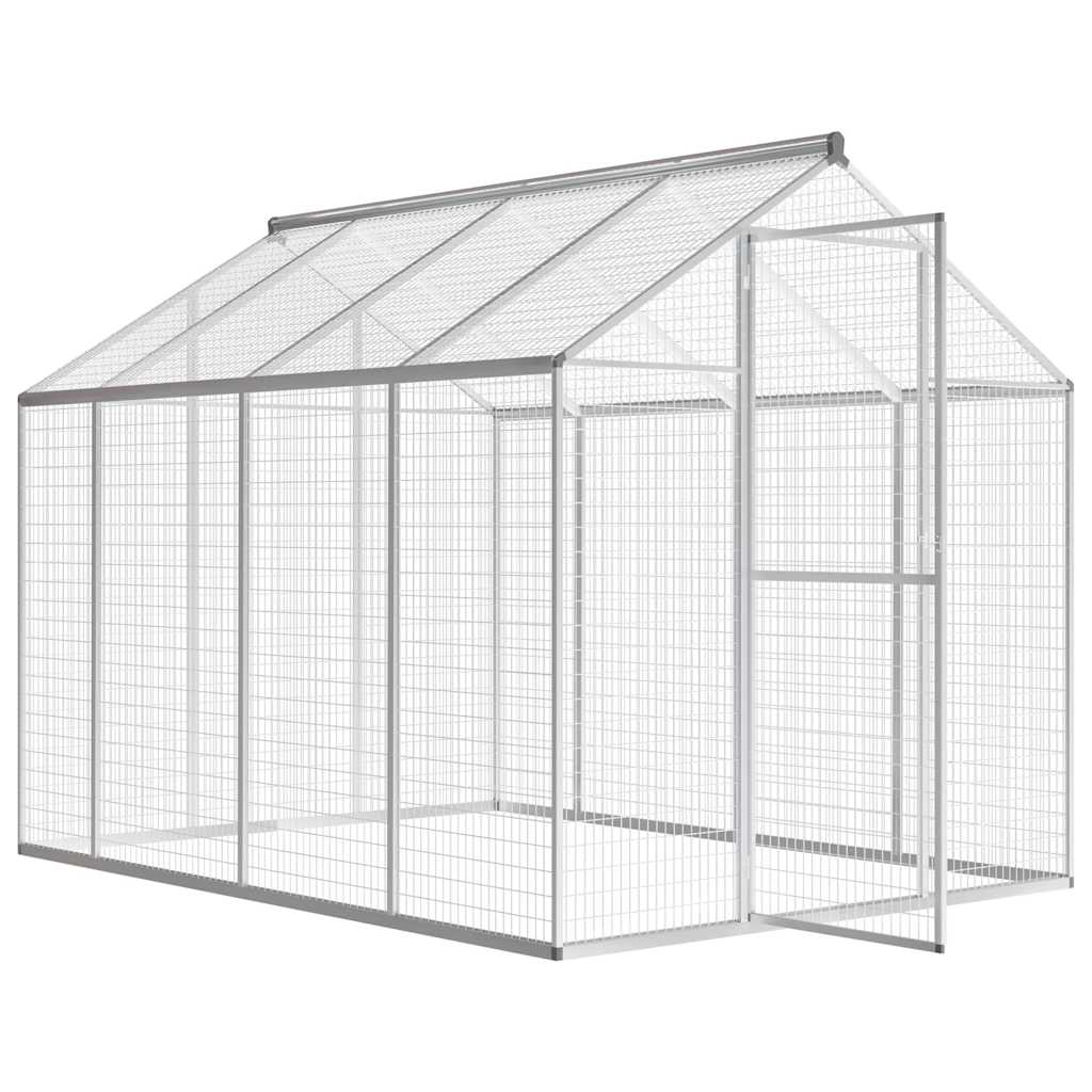 vidaXL Ptaszarnia z aluminium, 178 x 242 x 192 cm