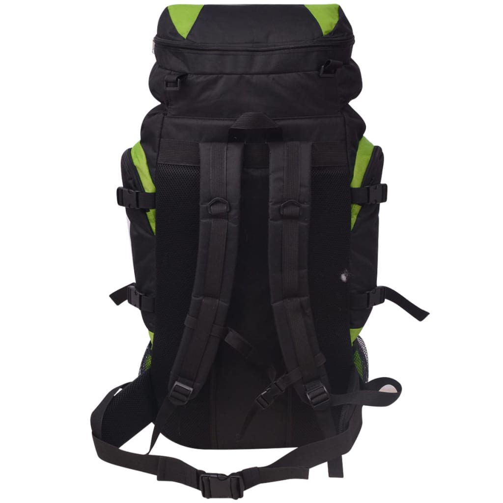 vidaXL Plecak turystyczny XXL 75 L, czarno-zielony