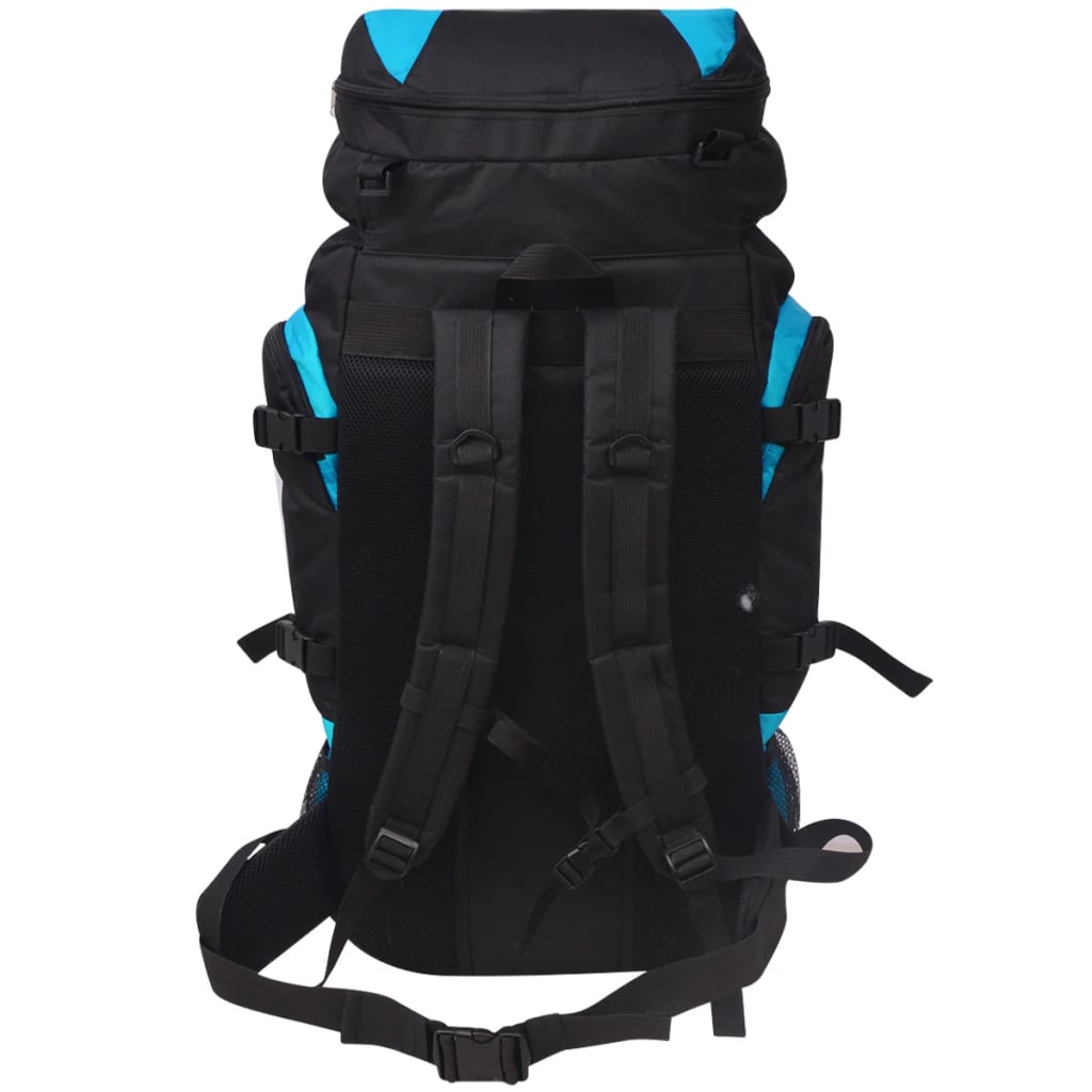 vidaXL Plecak turystyczny XXL, 75 L, czarno-niebieski