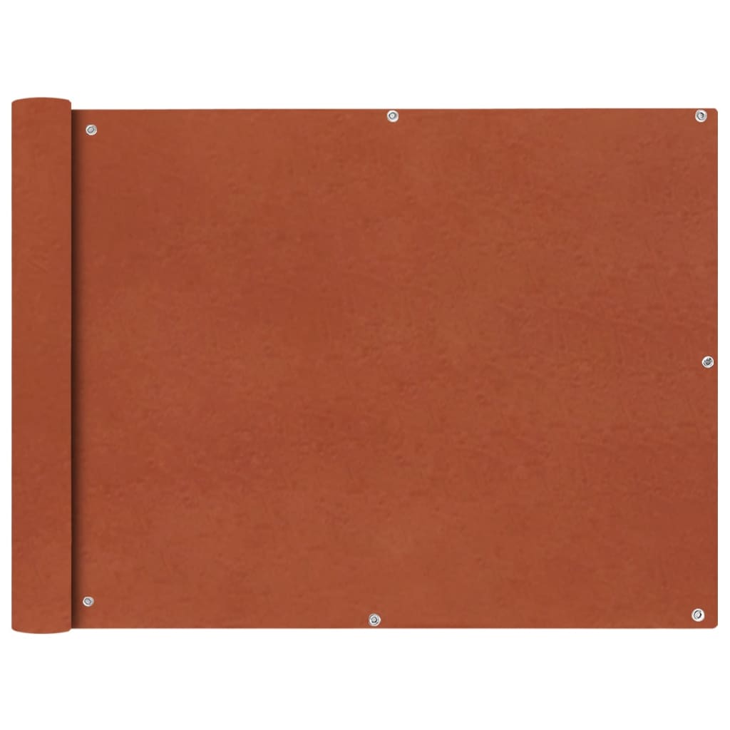 vidaXL Parawan balkonowy z tkaniny oxford 90x400 cm terakota
