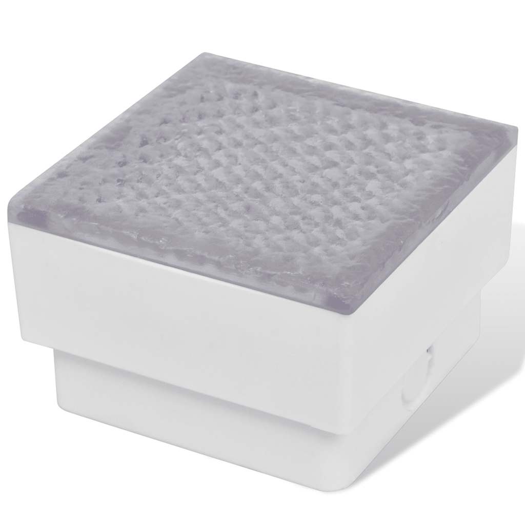 vidaXL Lampy gruntowe LED, 6 szt., 100x100x68 mm