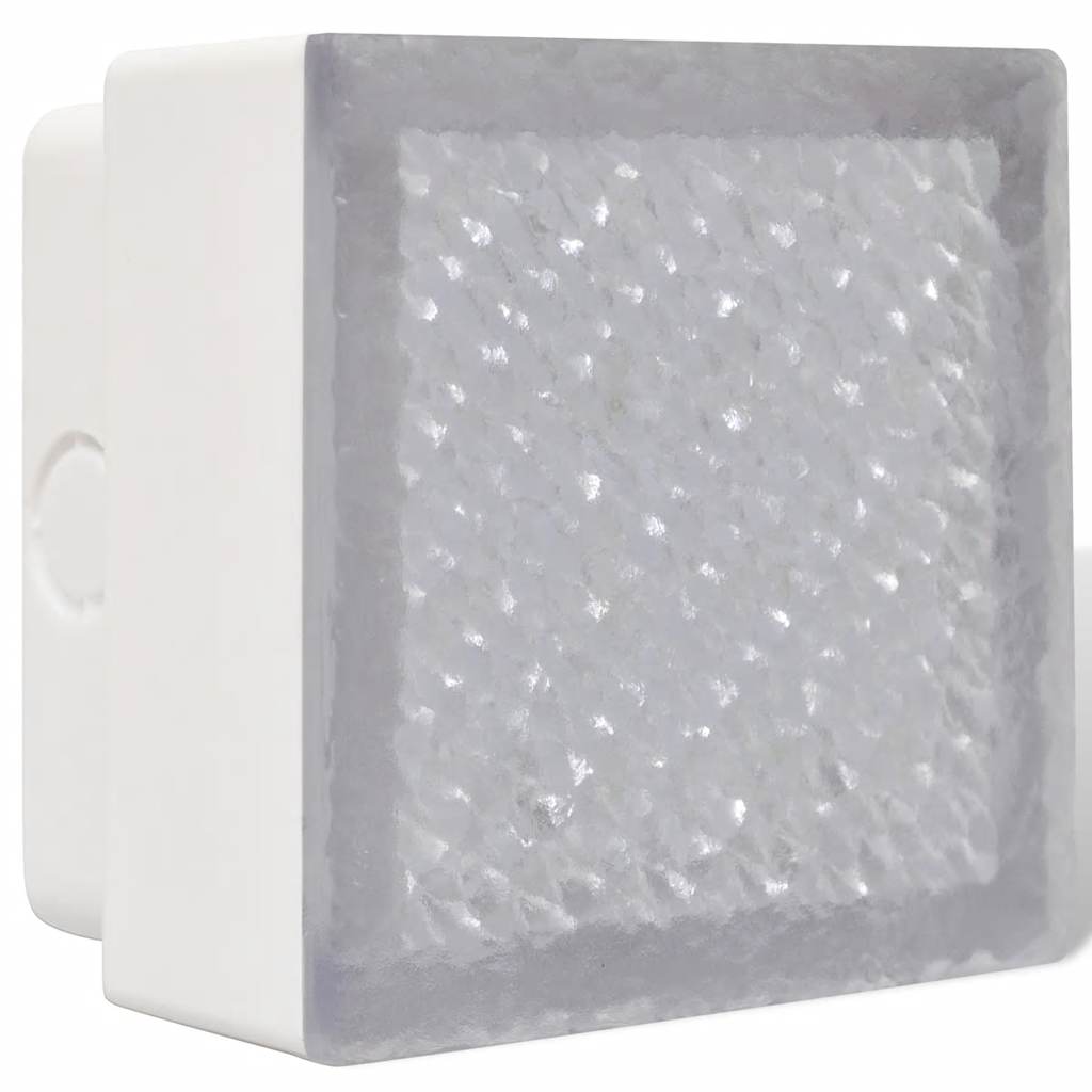 vidaXL Lampy gruntowe LED, 6 szt., 100x100x68 mm