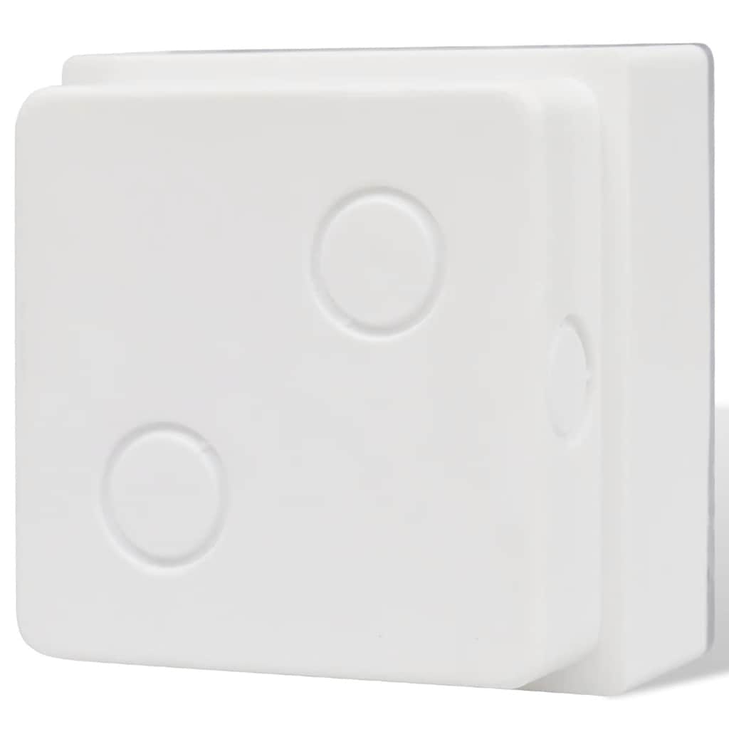 vidaXL Lampy gruntowe LED, 12 szt., 100x100x68 mm