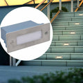 vidaXL Wpuszczane lampki schodowe LED, 12 sztuk, 44x111x56 mm
