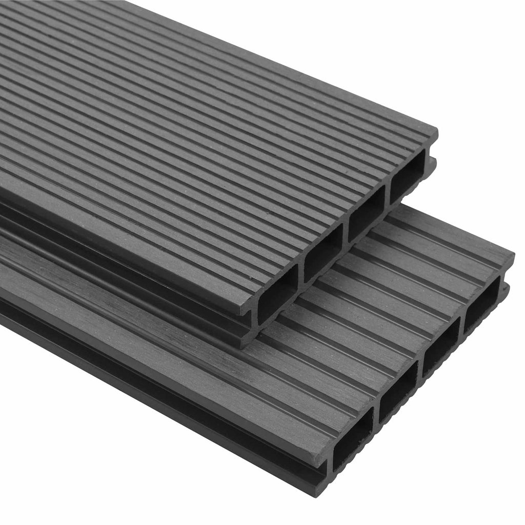 vidaXL Deska Tarasowa 6 pcs Szary Kompozyt drewniano-plastikowy