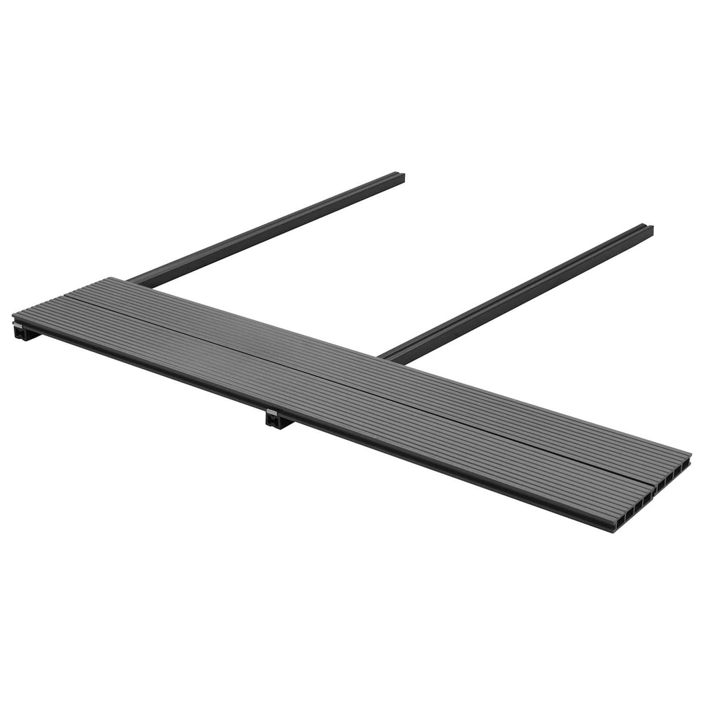 vidaXL Deska Tarasowa 6 pcs Szary Kompozyt drewniano-plastikowy
